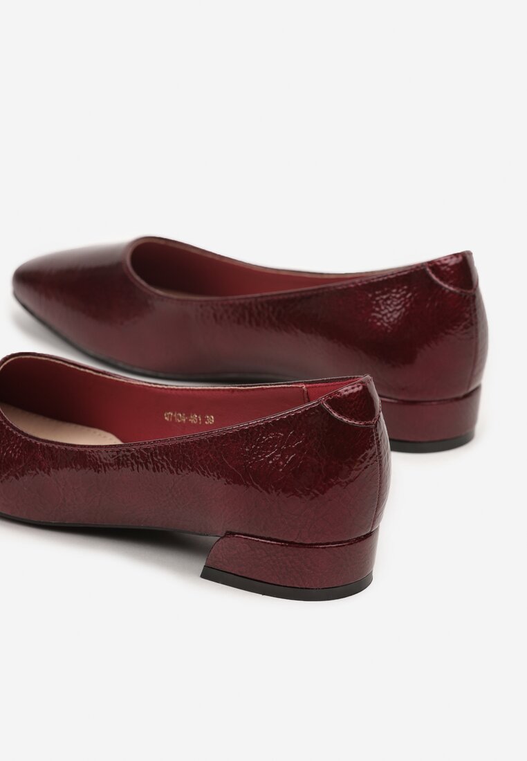 Pantofi cu toc Bordo