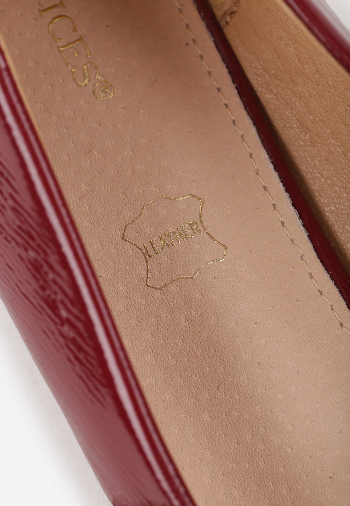 Pantofi cu toc Bordo