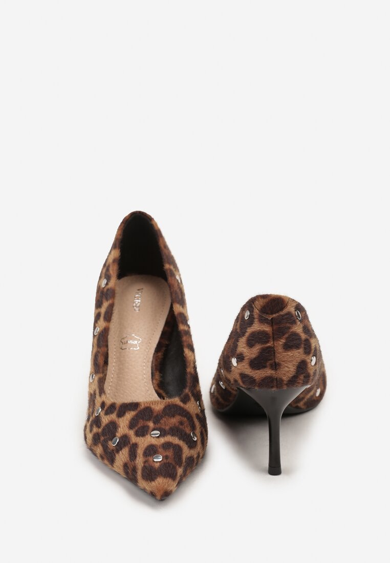 Pantofi cu toc Imprimeu leopard