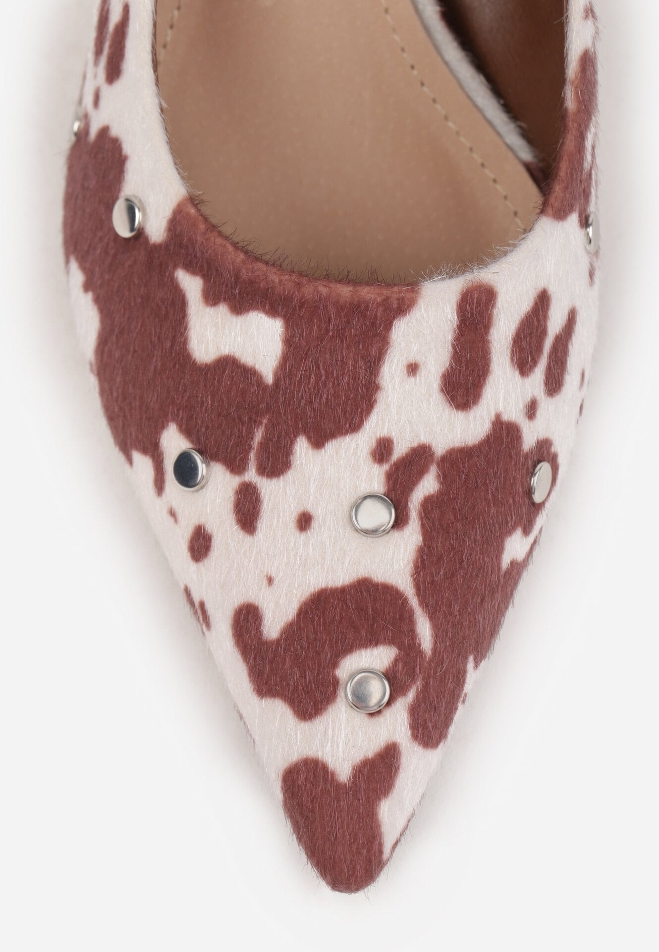 Pantofi cu toc Negru cu alb