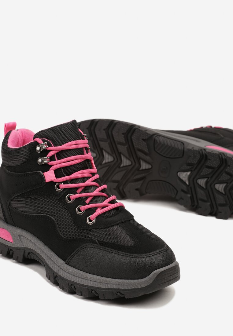 Bocanci Negru cu fucsia