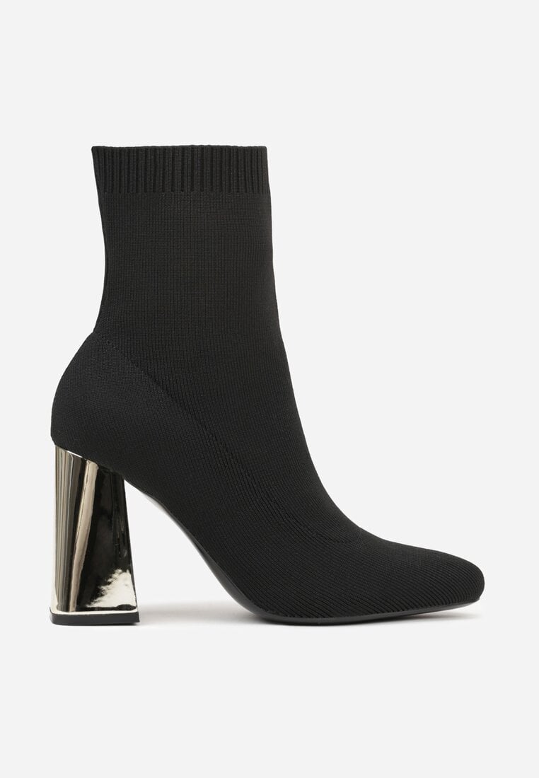 Botine Negru cu argintiu