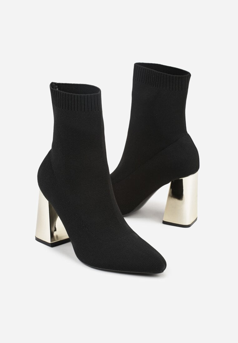 Botine Negru cu argintiu