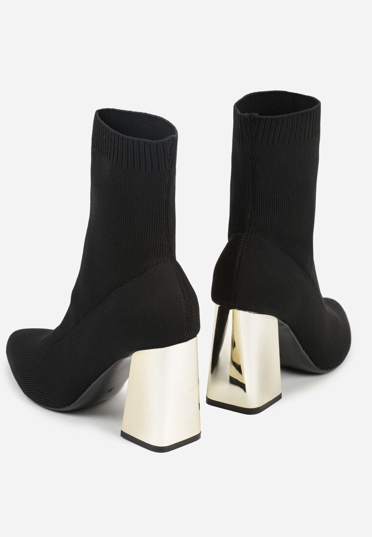 Botine Negru cu argintiu