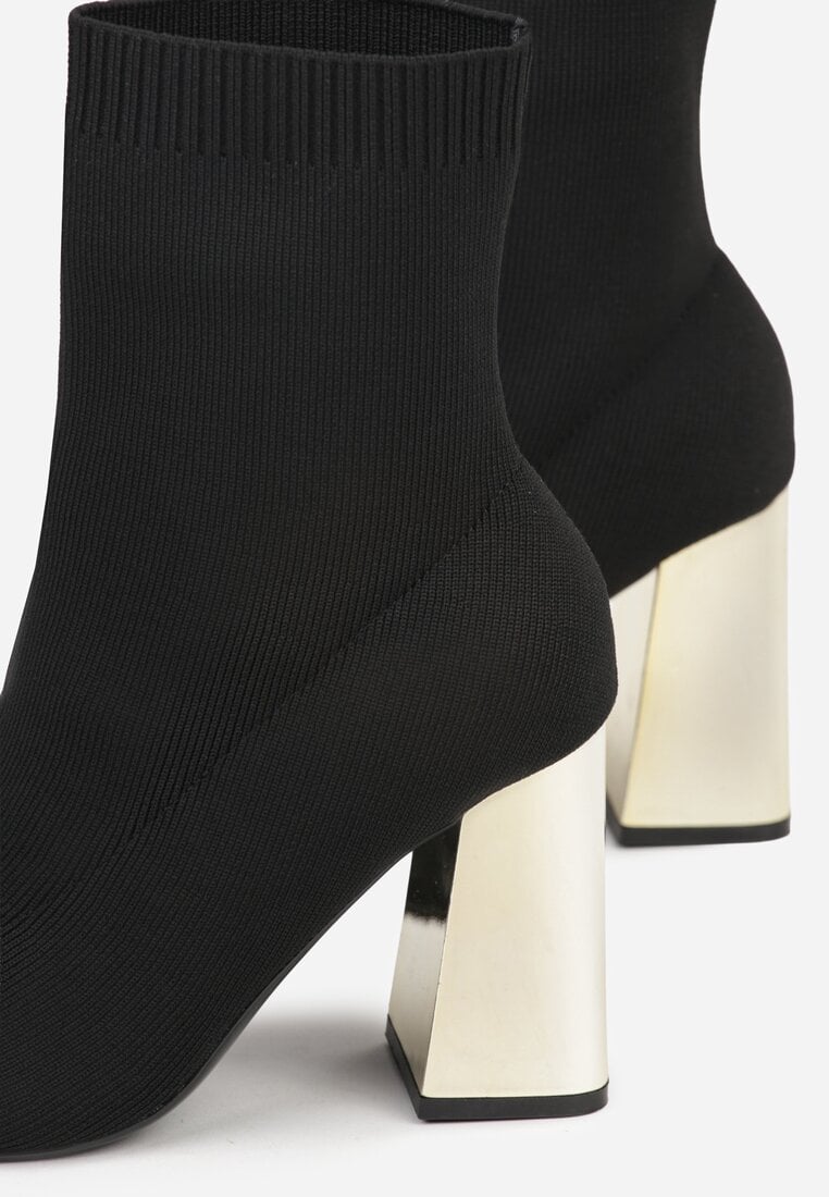 Botine Negru cu argintiu