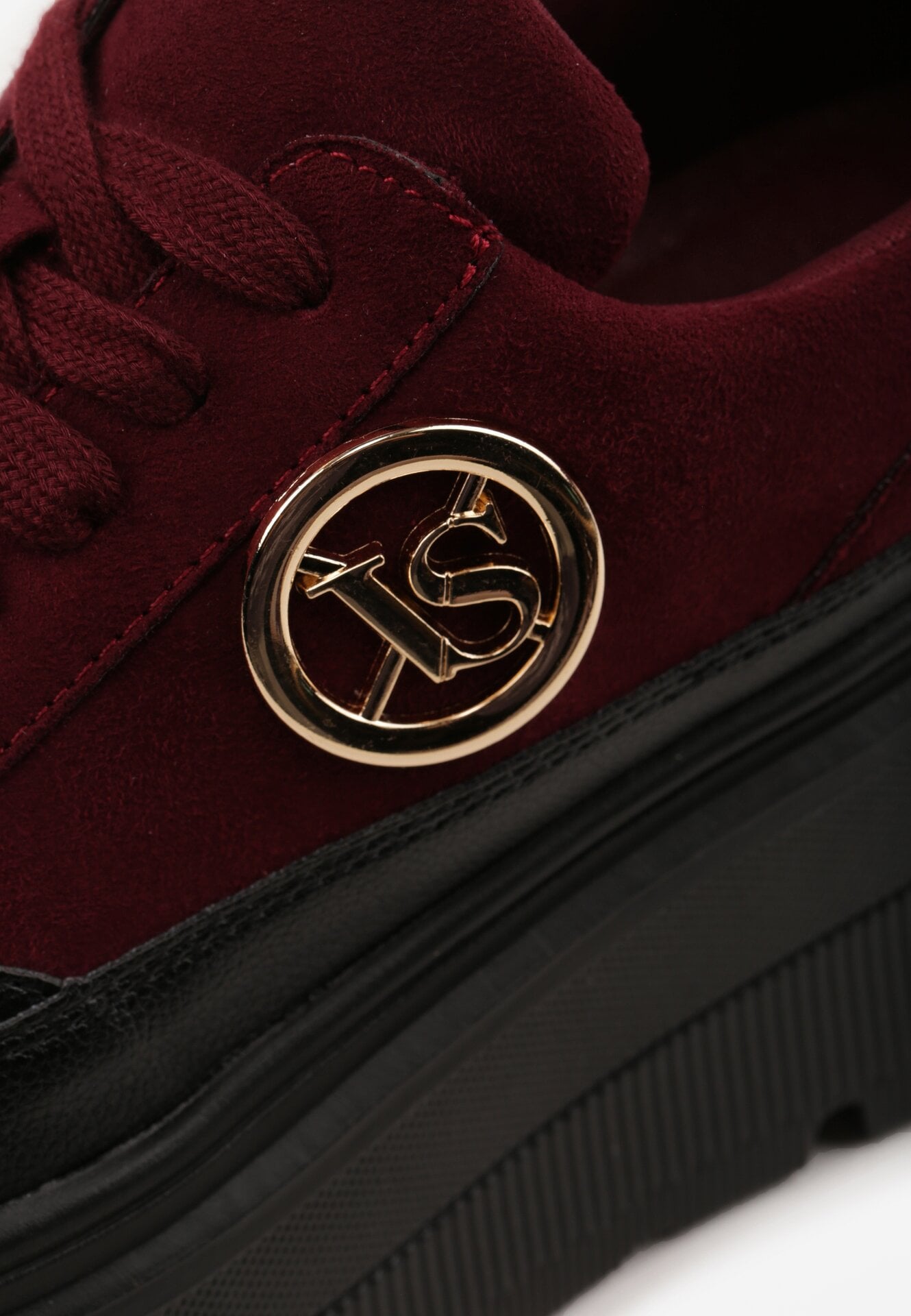 Sneakers Negru cu bordo