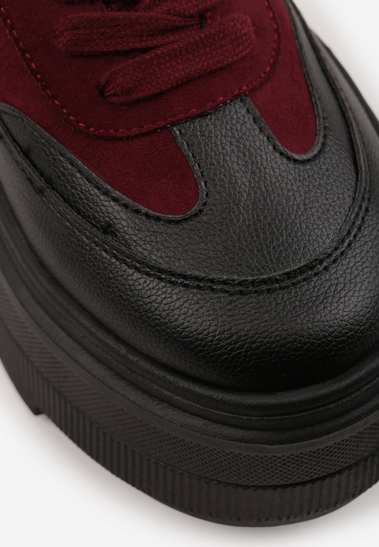 Sneakers Negru cu bordo