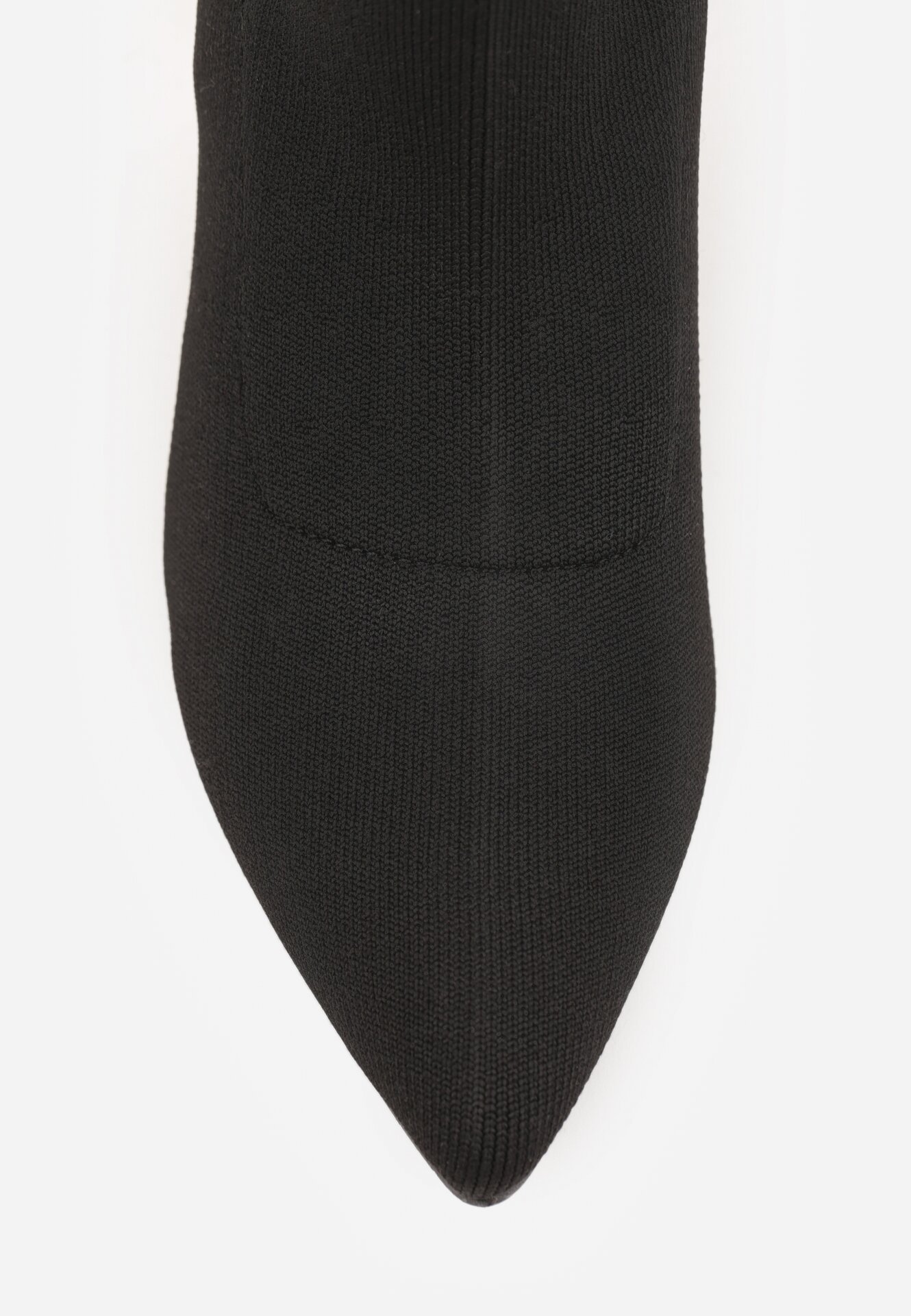 Czarne Wsuwane Botki Vices na Klepsydrowym Obcasie Zdobionym Cyrkoniami Chrisea