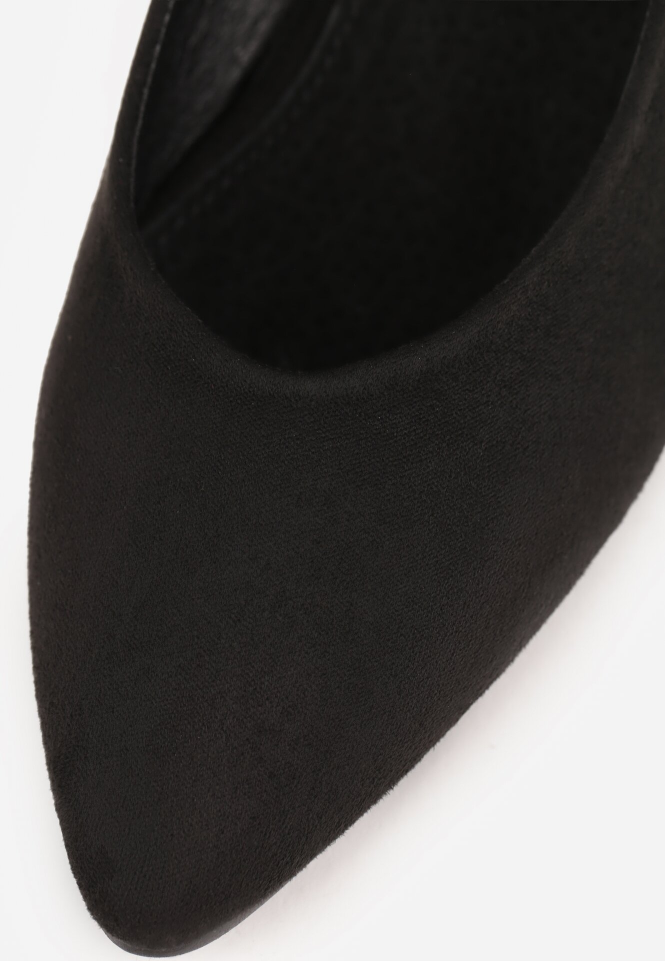 Czarne Czółenka Vices na Stożkowym Obcasie ze Skórzaną Wkładką Erani