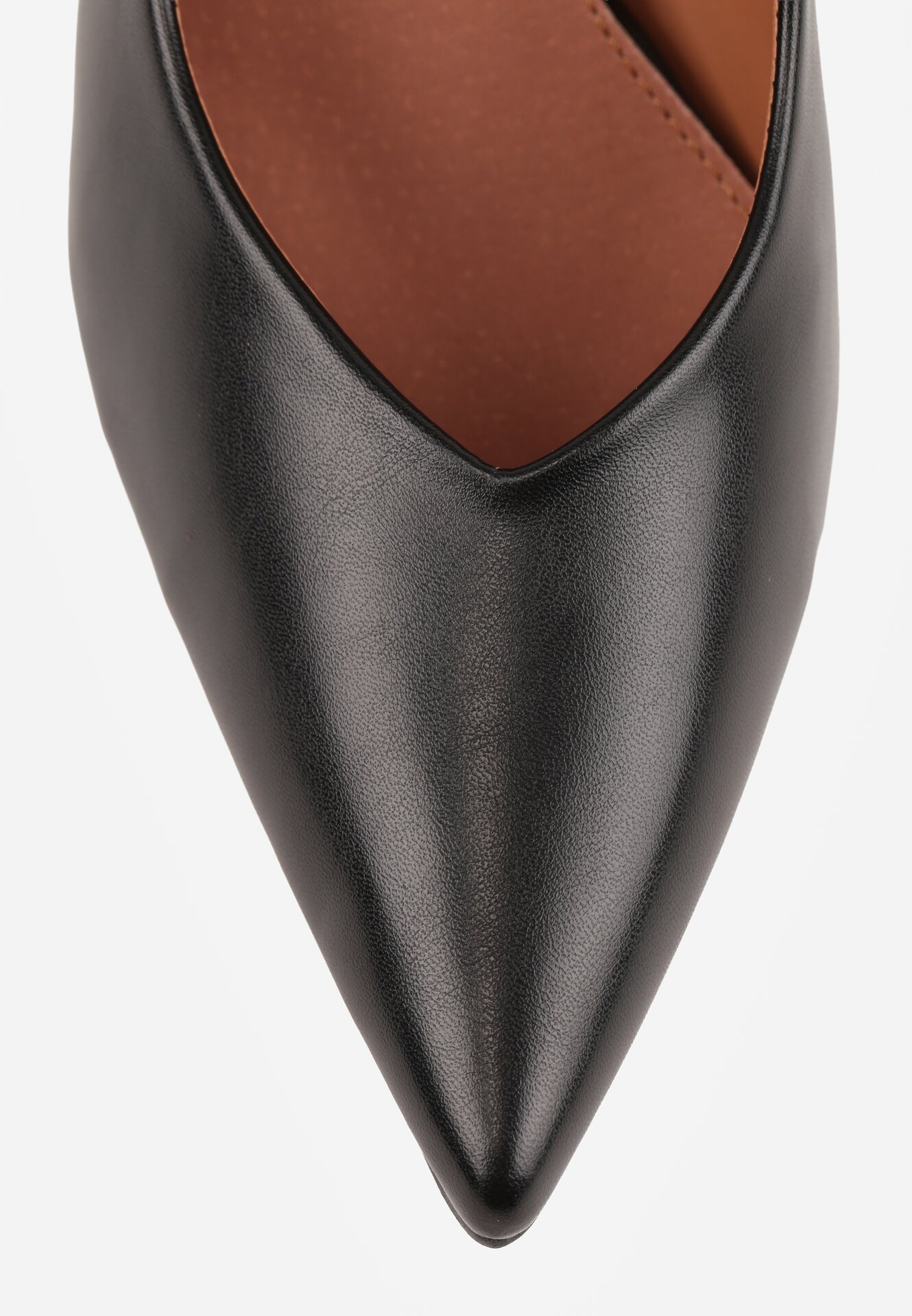 Czarne Szpilki Vices ze Skórzaną Wkładką Amixie