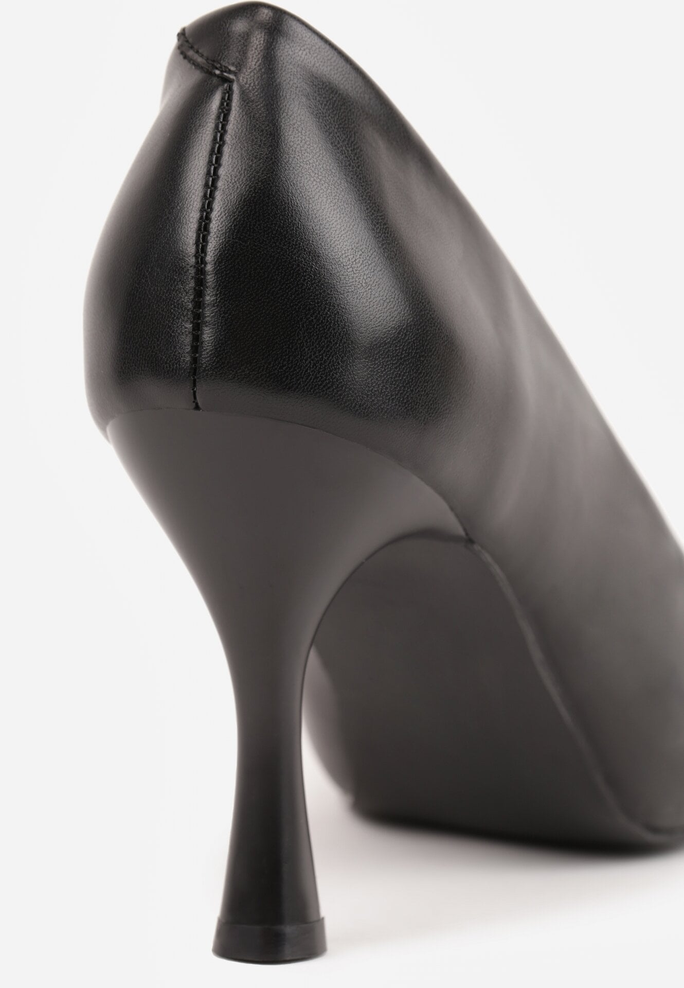 Czarne Szpilki Vices na Klepsydrze z Wkładką ze Skóry Naturalnej Dandre