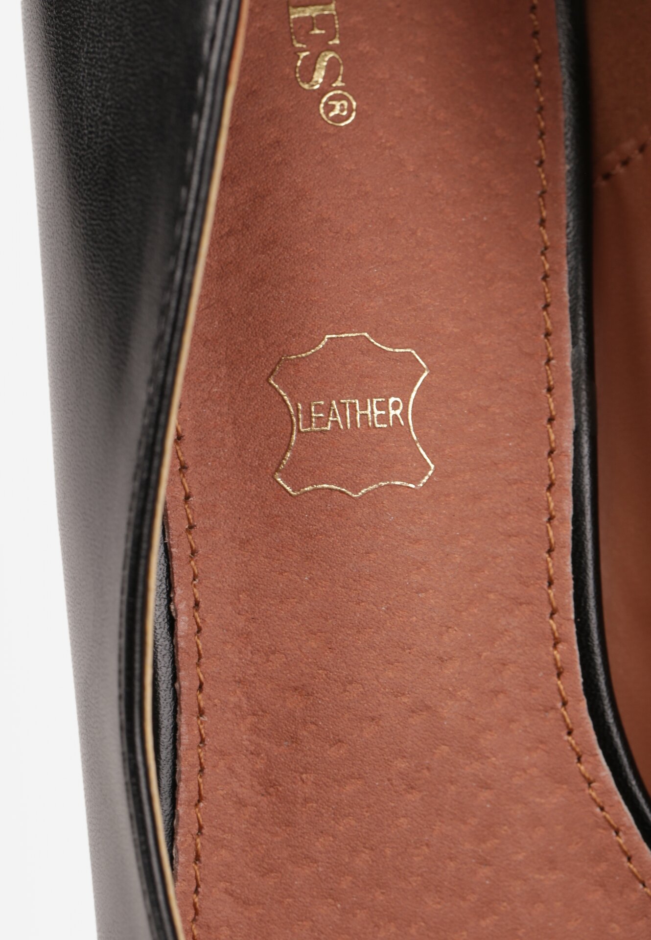 Czarne Szpilki Vices na Platformie ze Skórzaną Wkładką Racca