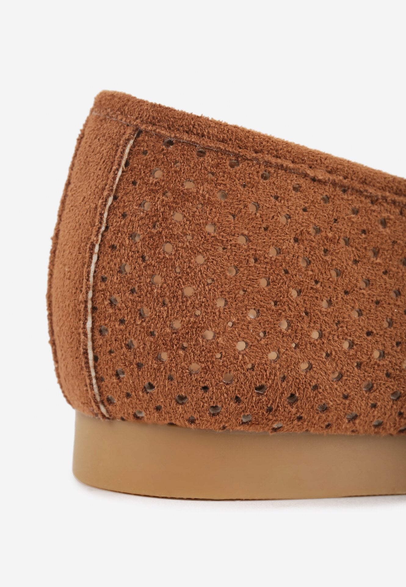 Brązowe Ażurowe Mokasyny VICES Ozdobione Frędzlami Catiana