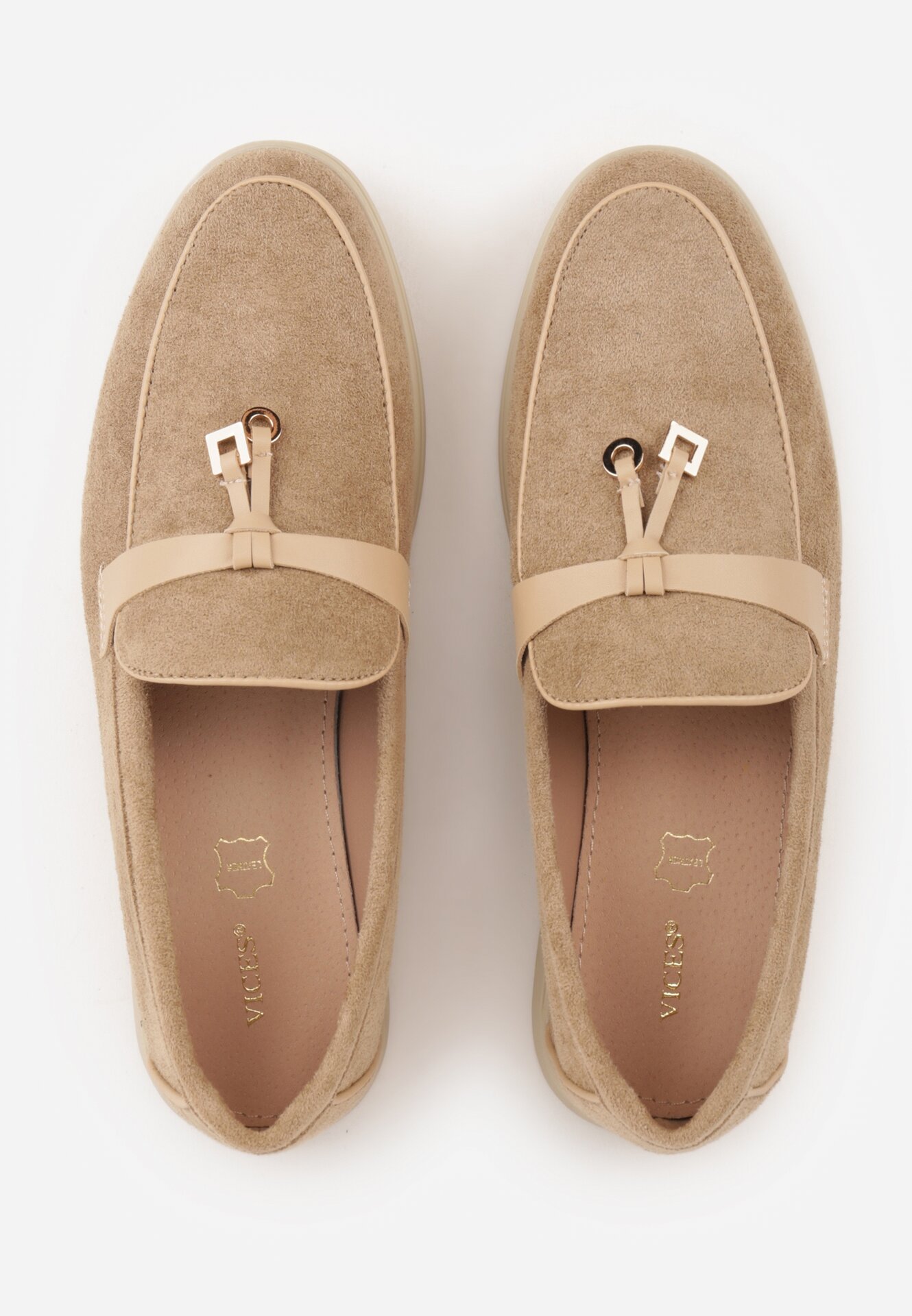 Mocasini Bej închis