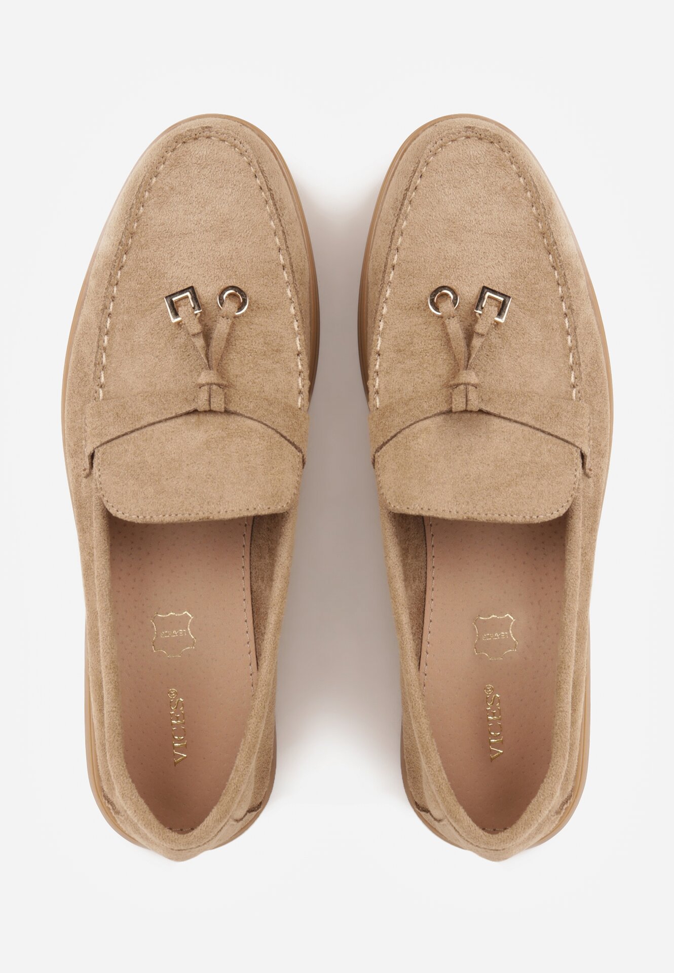 Mocasini Bej închis