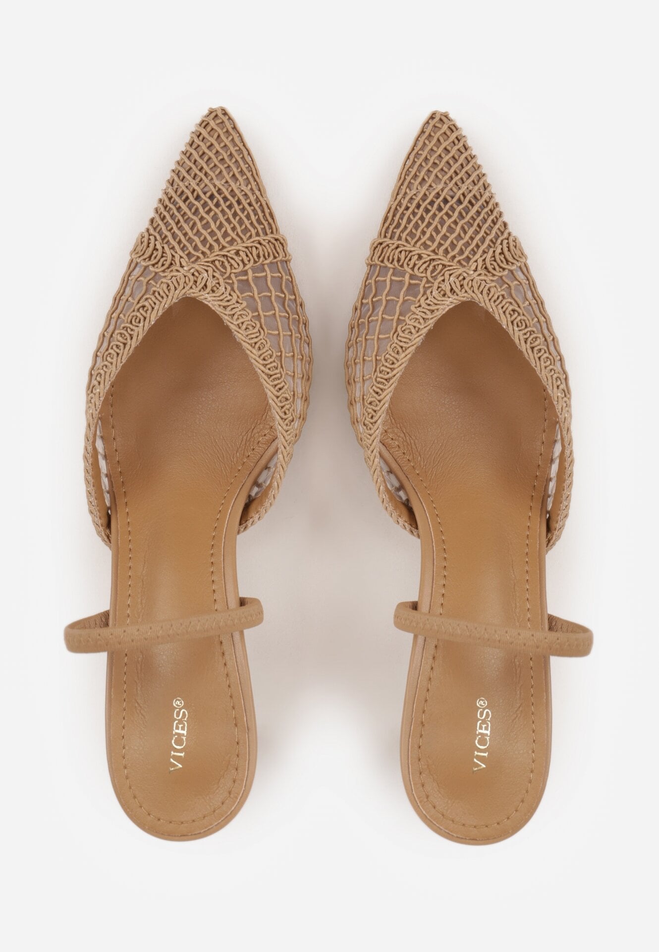 Pantofi stiletto Bej închis