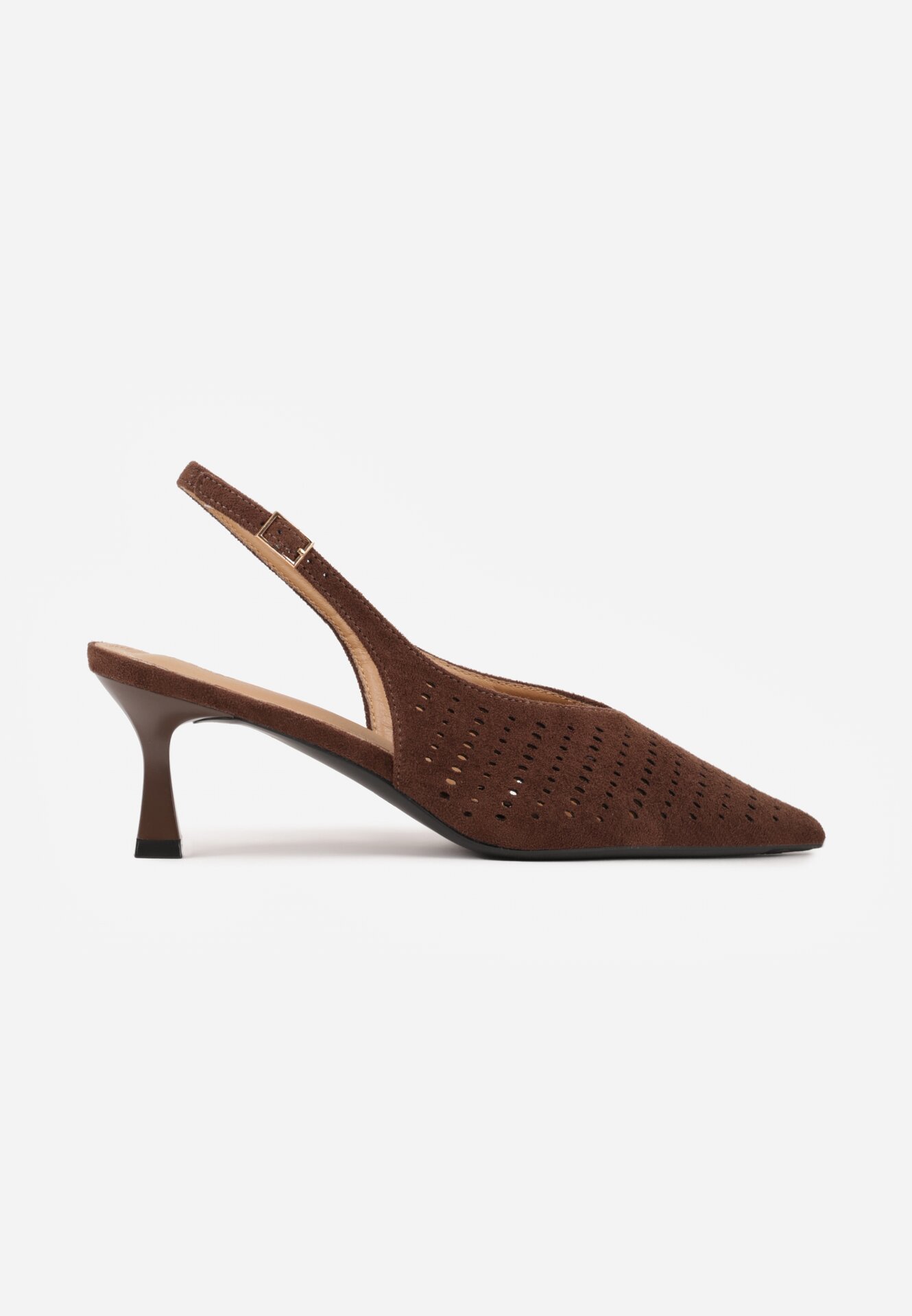 Pantofi cu toc Maro