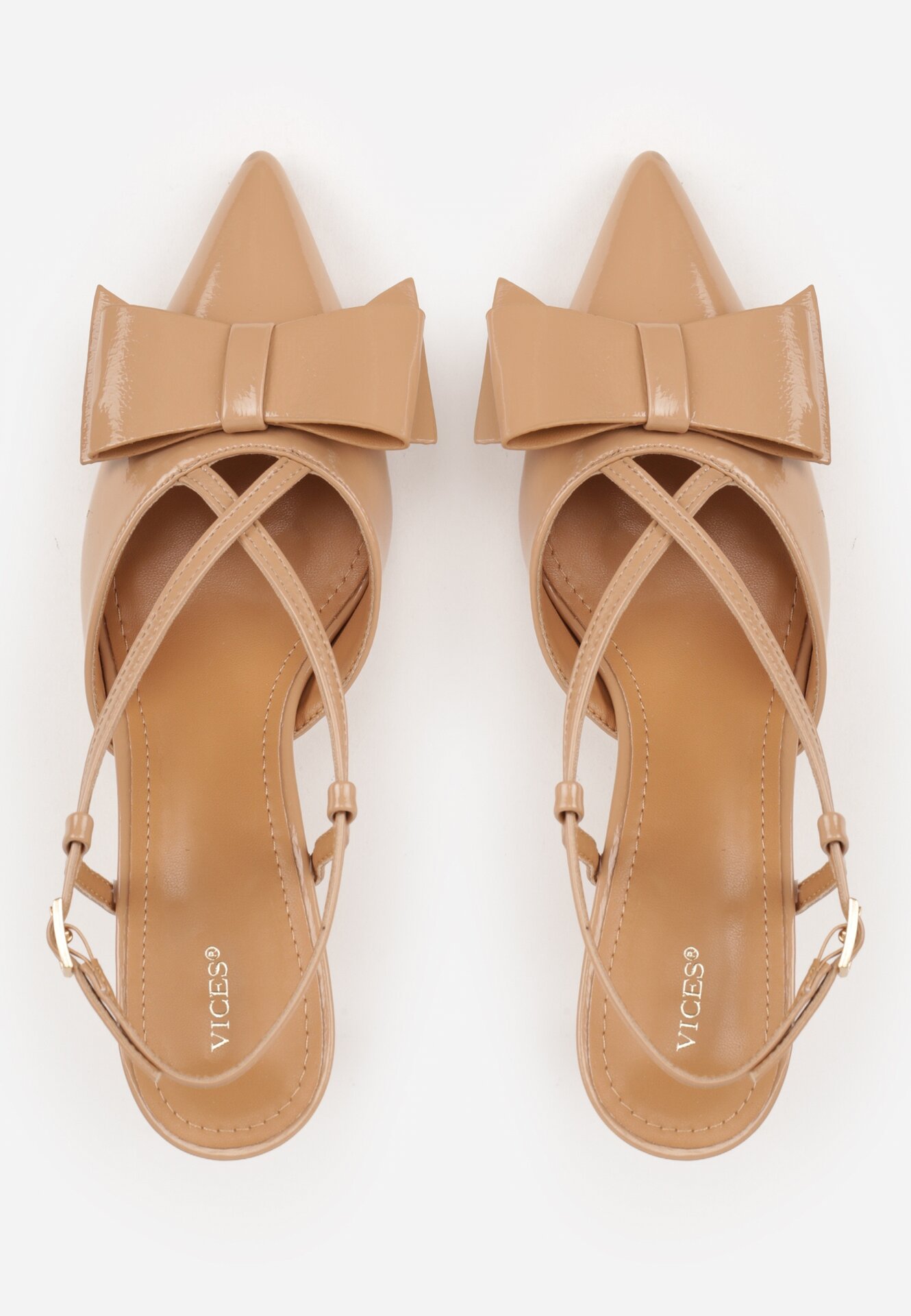 Pantofi stiletto Bej închis