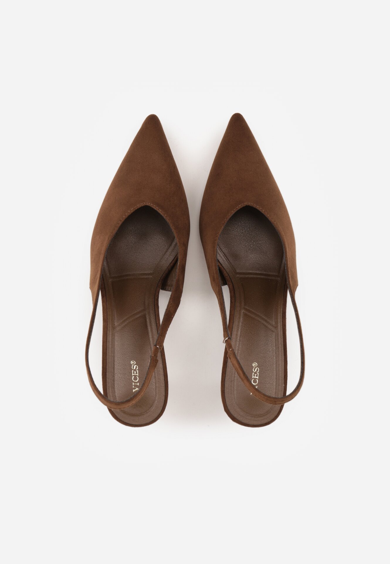 Pantofi cu toc Maro