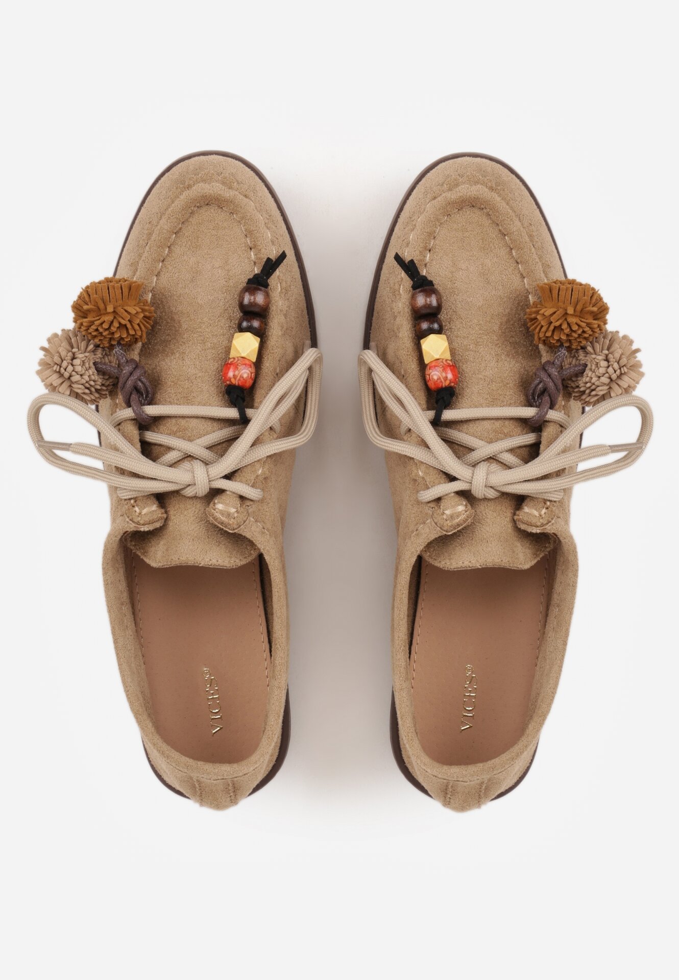 Mocasini Bej închis