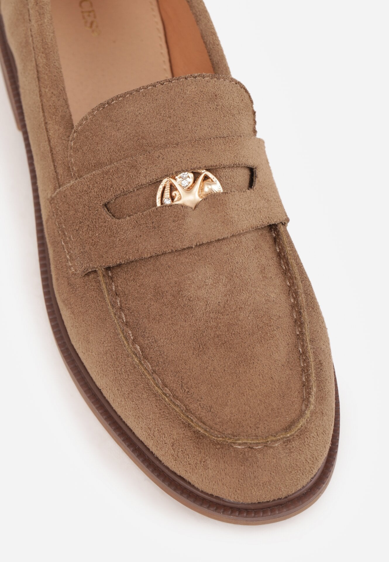 Mocasini Bej închis