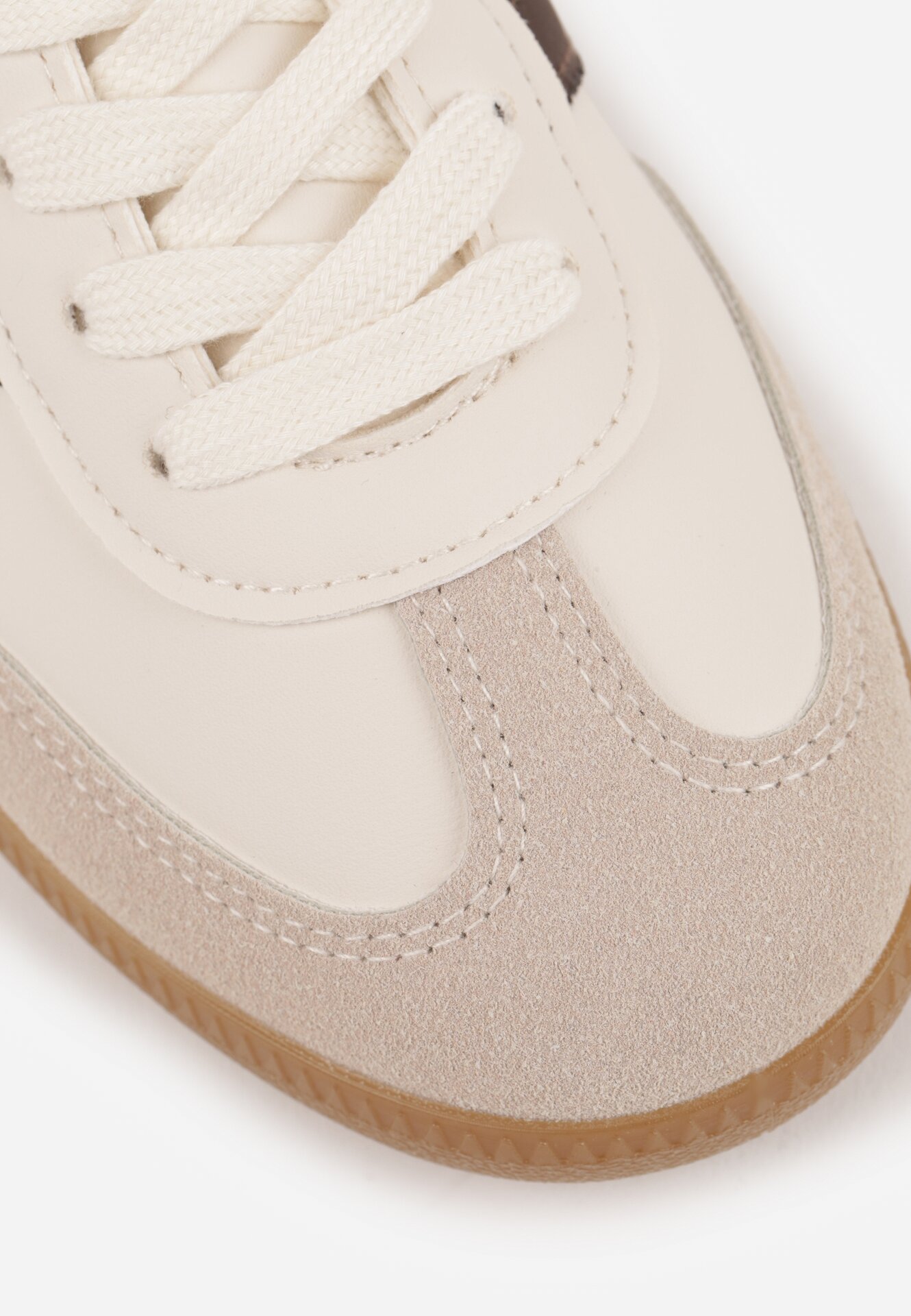 Beżowo-Brązowe Sneakersy VICES w Stylu Kultowych Tenisówek Azilina