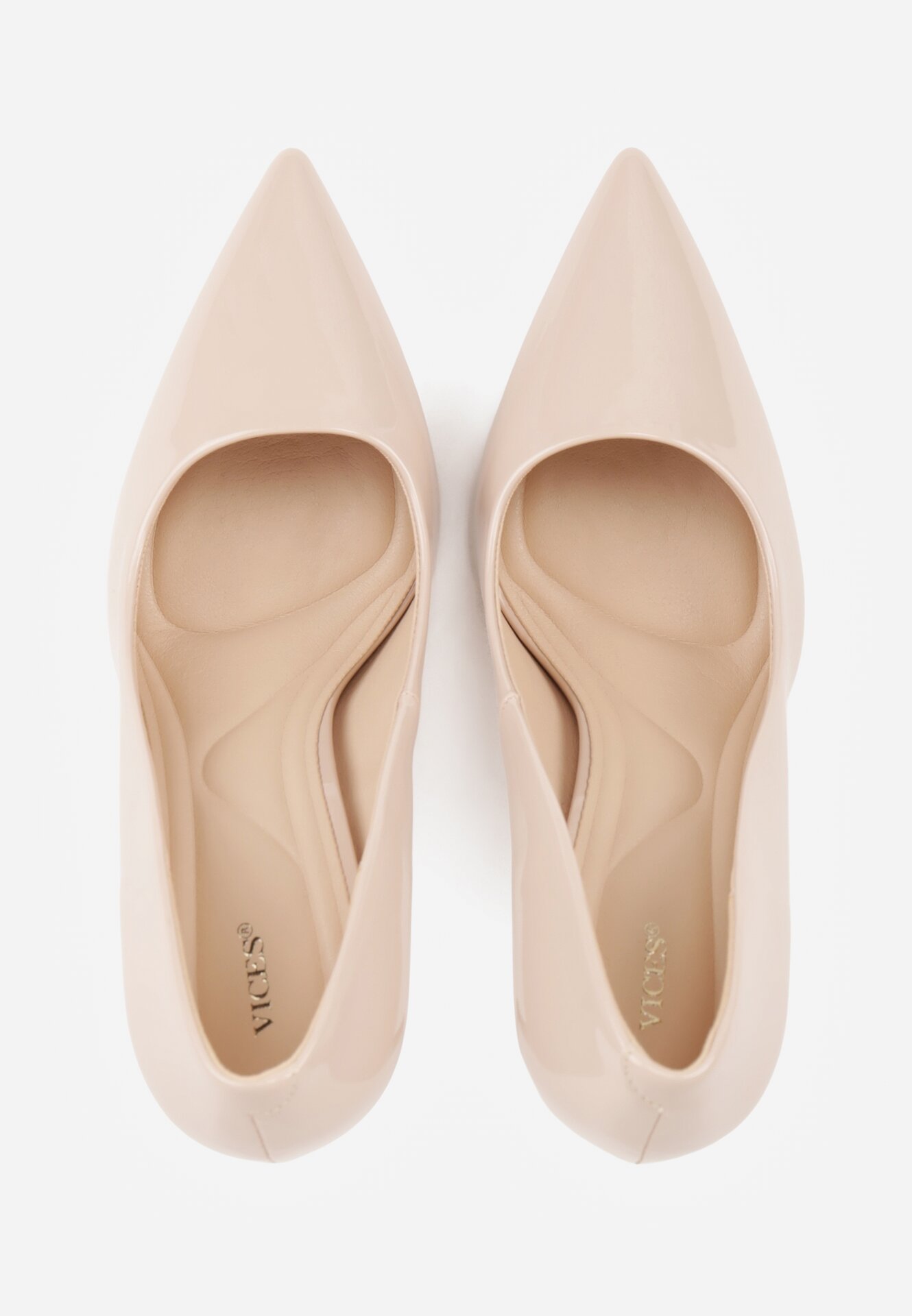 Pantofi stiletto Bej