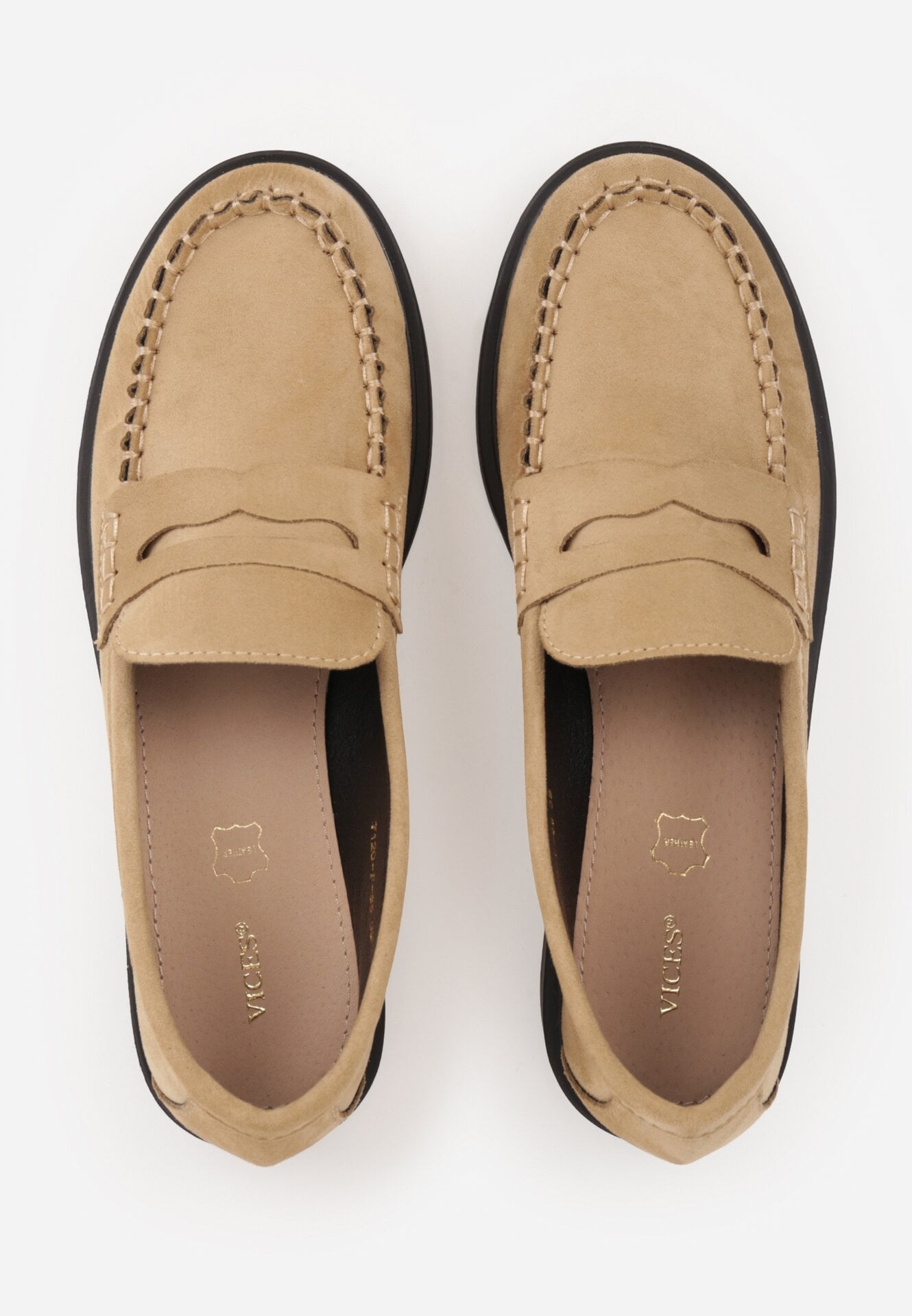 Mocasini Bej închis