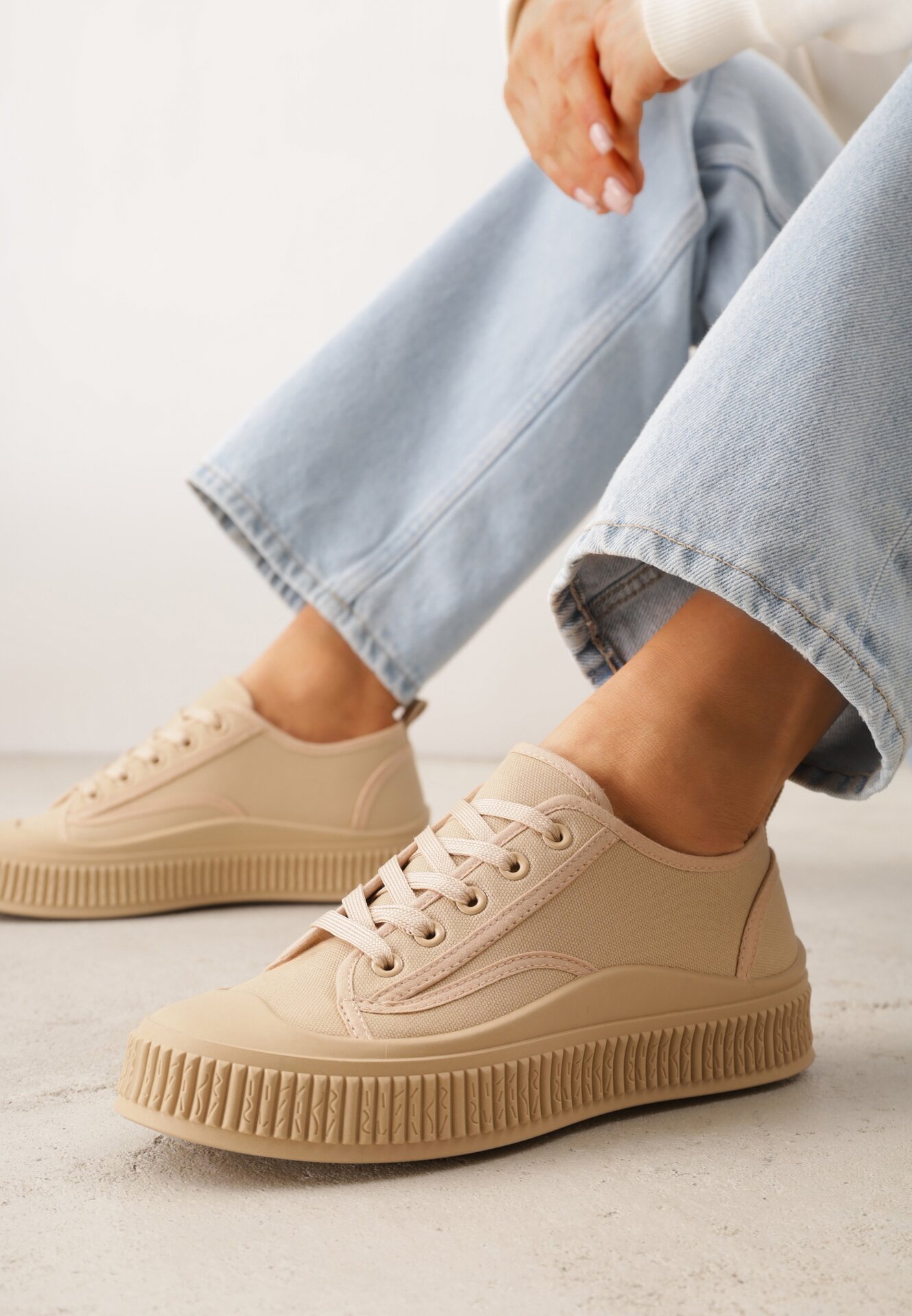 Teniși înalți Bej închis