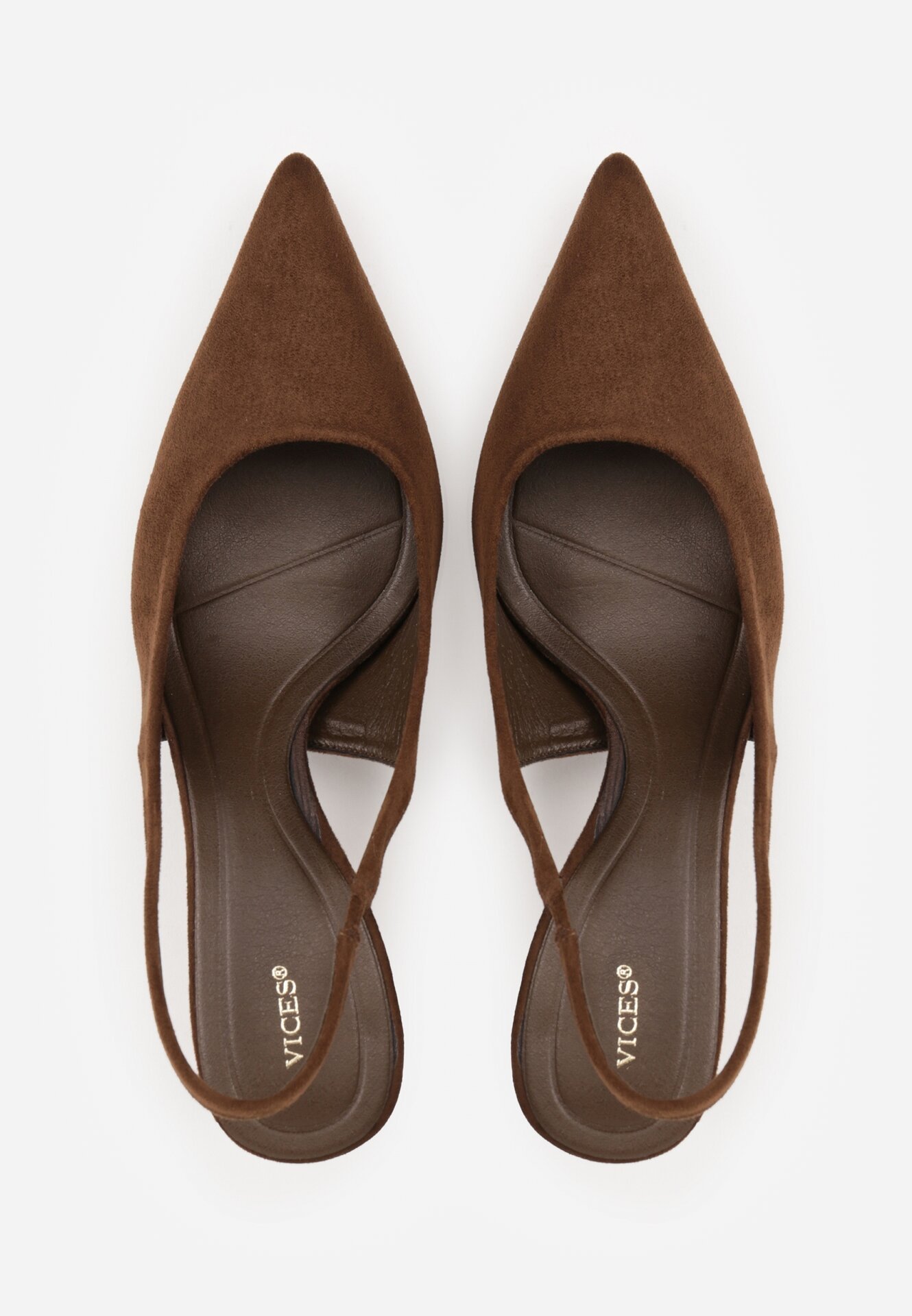 Pantofi cu toc Maro