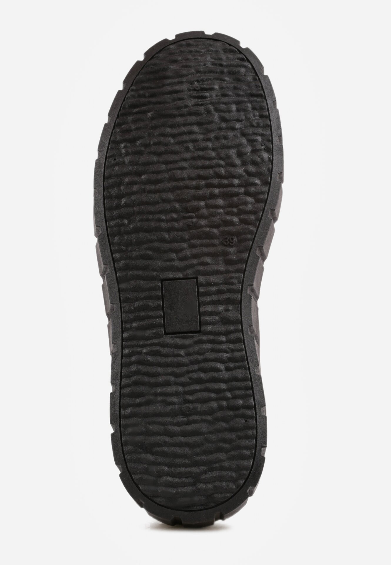 Czarne Casualowe Sneakersy VICES na Grubej Podeszwie z Tłoczeniami Therelle