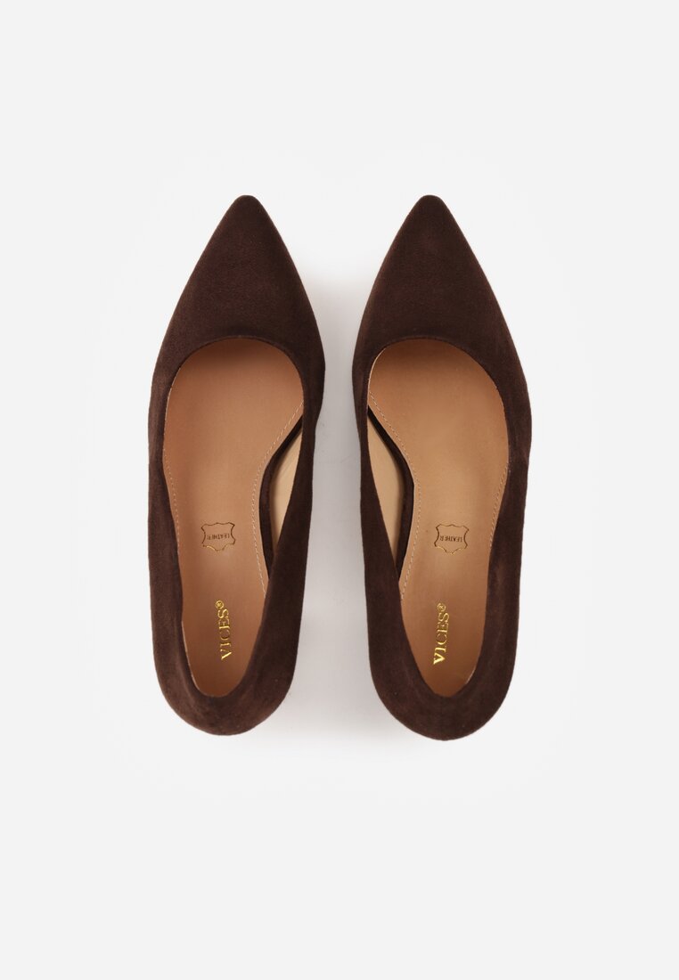 Pantofi cu toc Maro