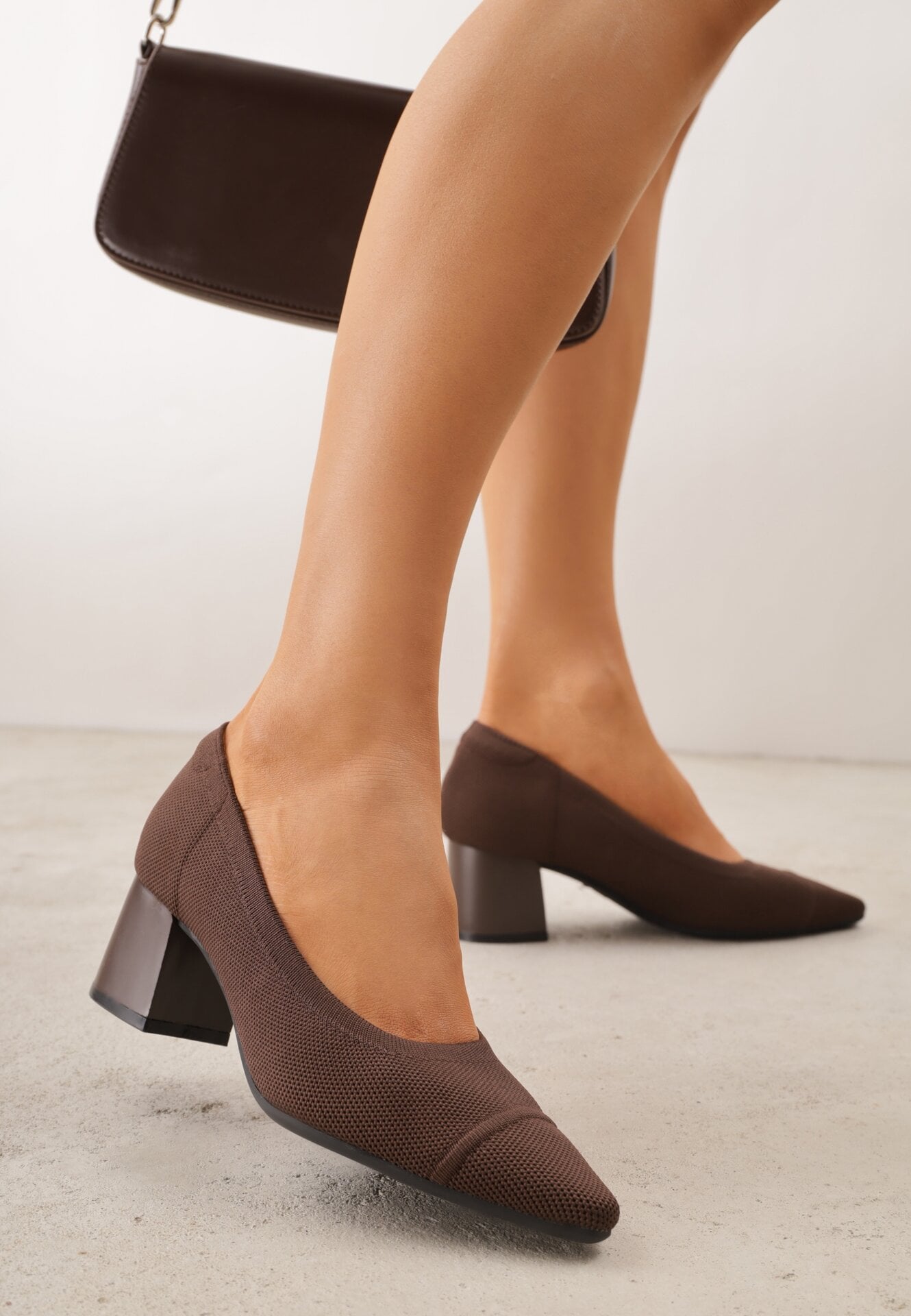 Pantofi cu toc Maro