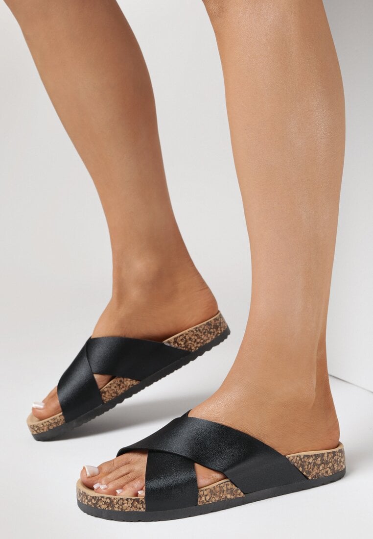 Papuci Negri Flickering Heart