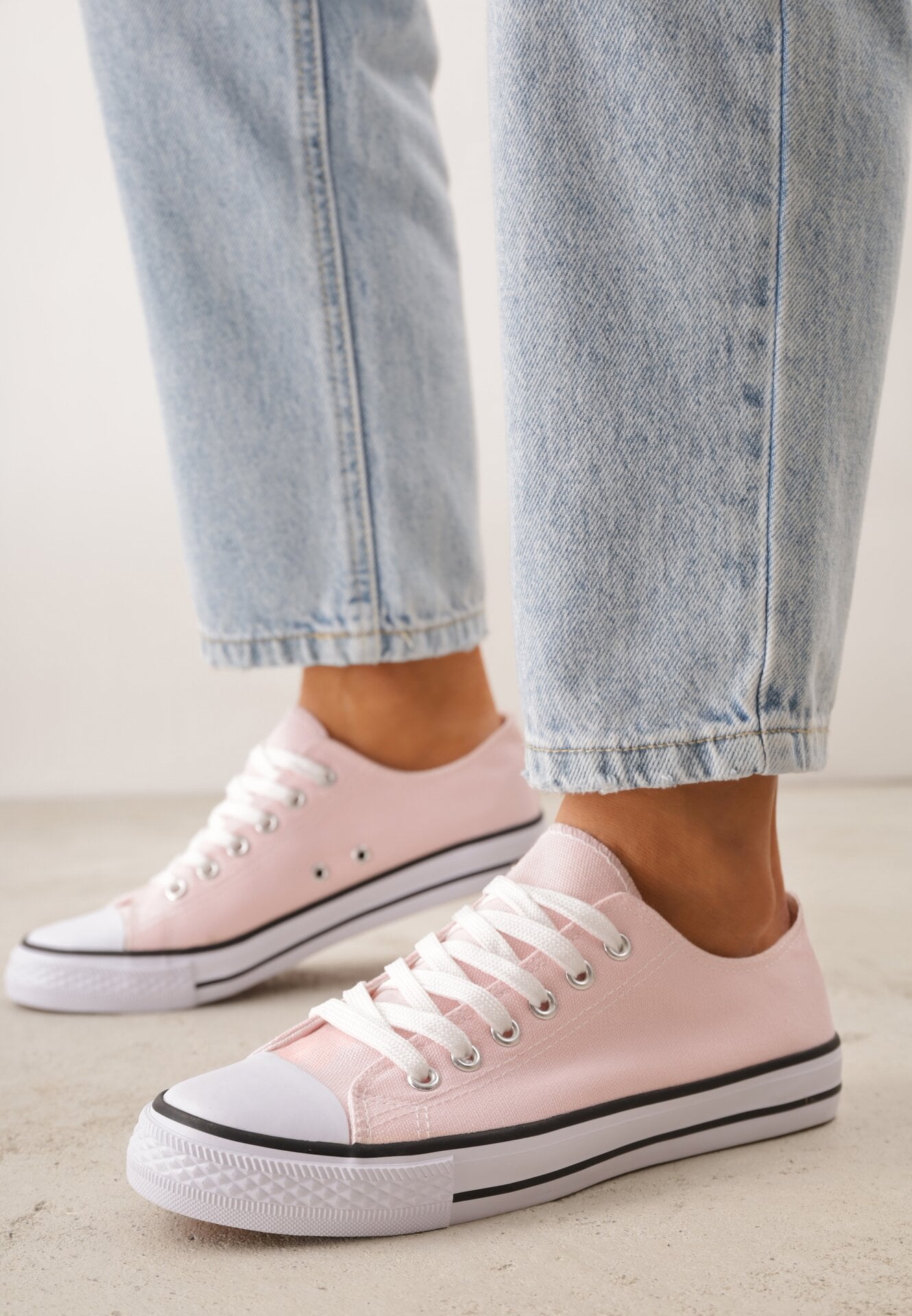 Tenisi Roz Clasici cu carâmb înalt Amyete