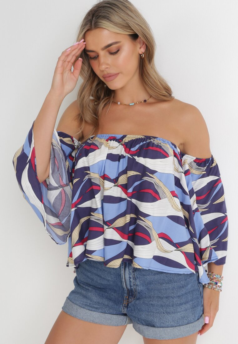 Bluză Bleumarin cu albastru