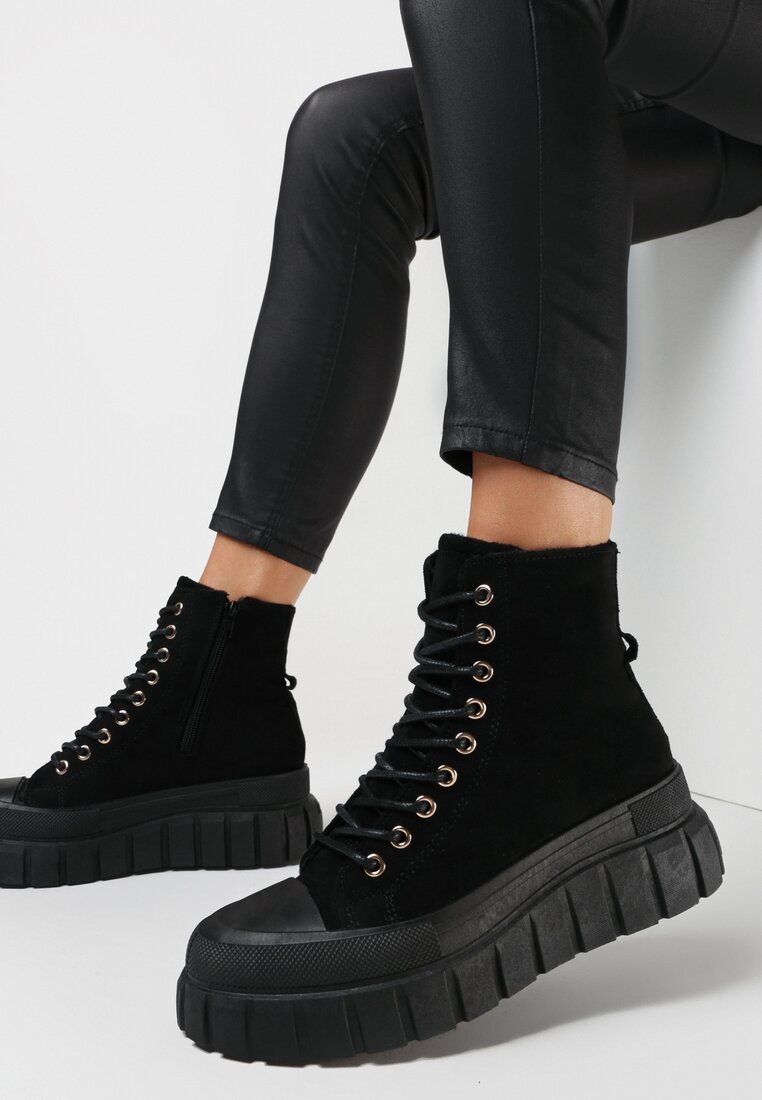 Botine Negru cu argintiu