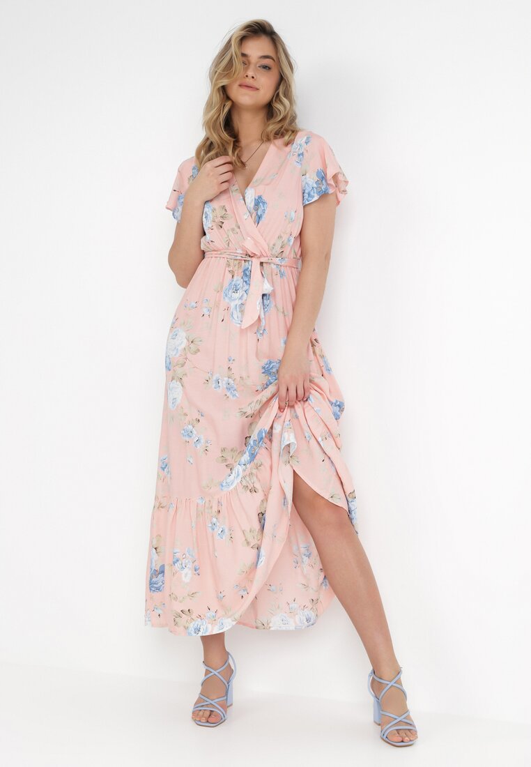 Rochie Roz somon