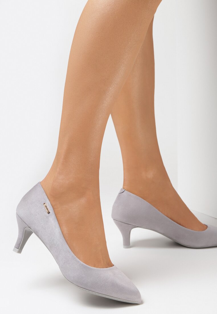 Pantofi cu toc Gri