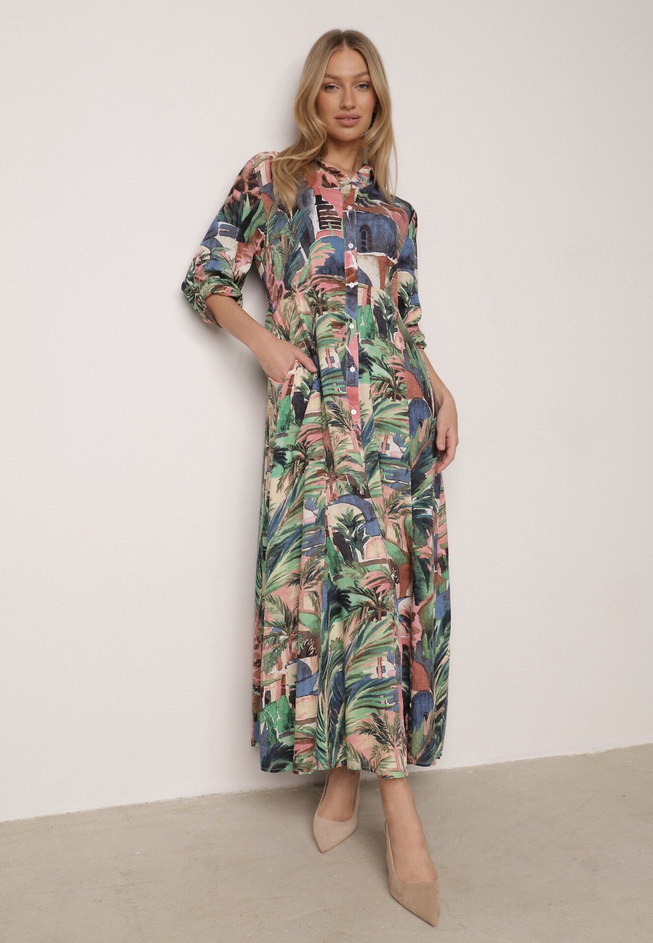 Rochie Albastru-Verde Harmope