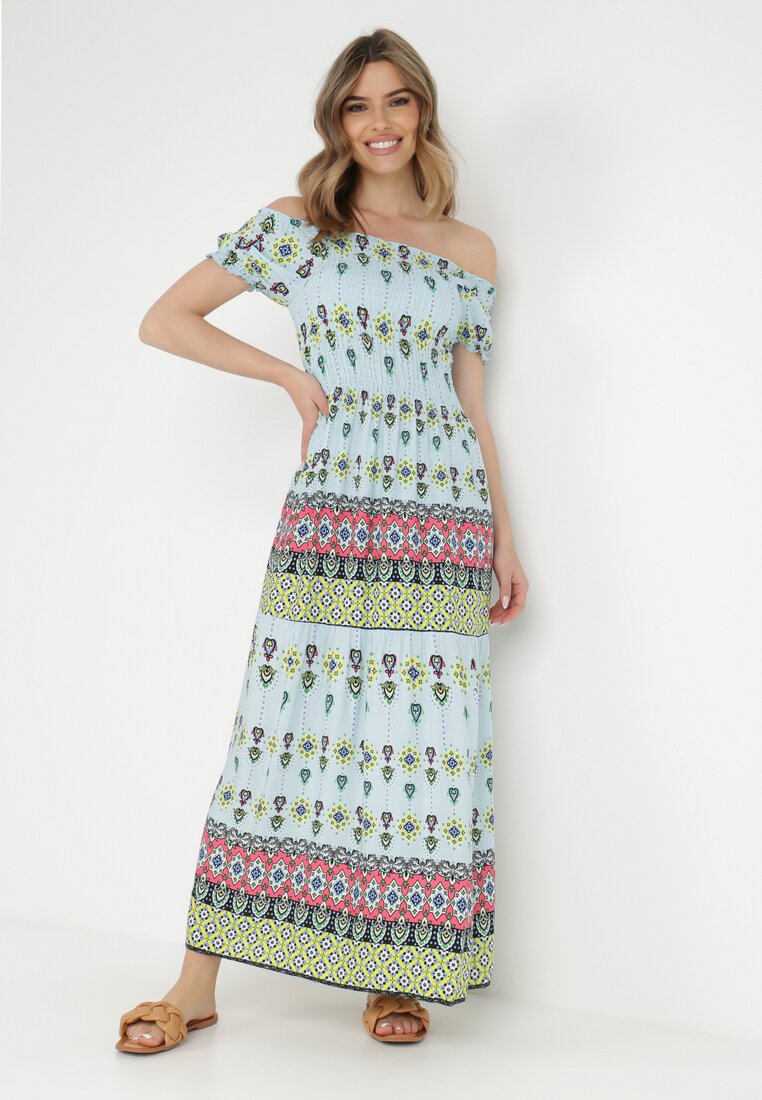 Rochie Albastră deschisă din Viscoză Nesone