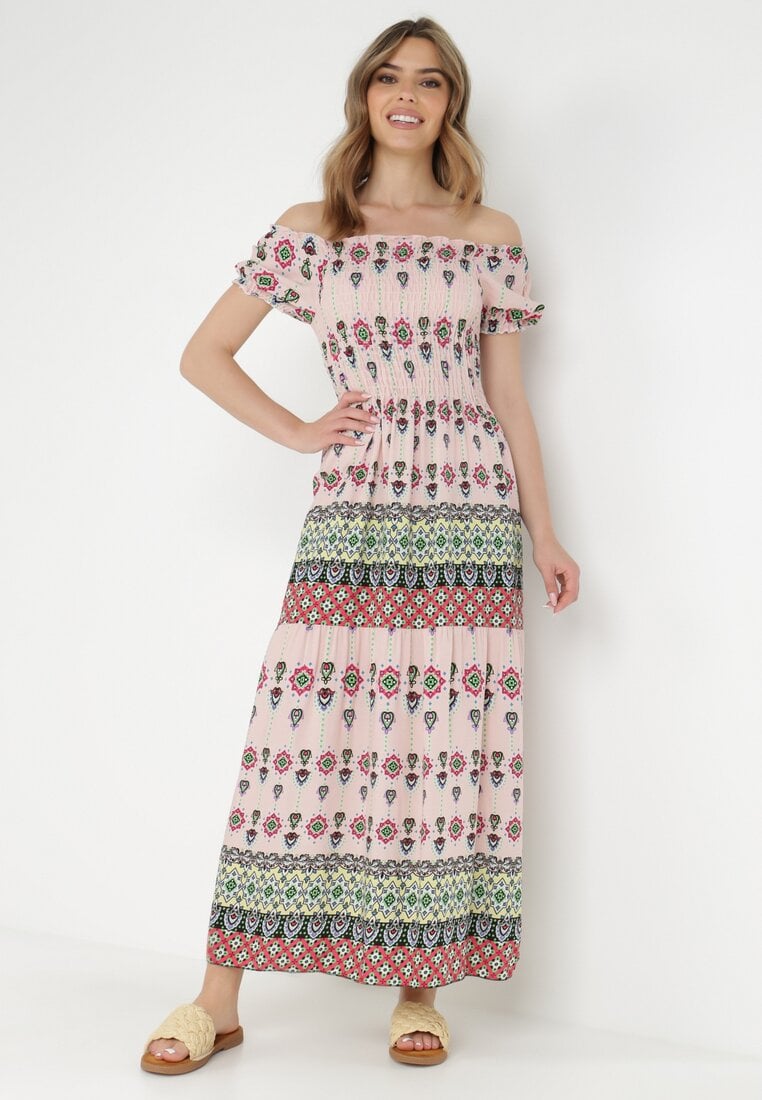 Rochie Roz pal din Viscoză Nesone