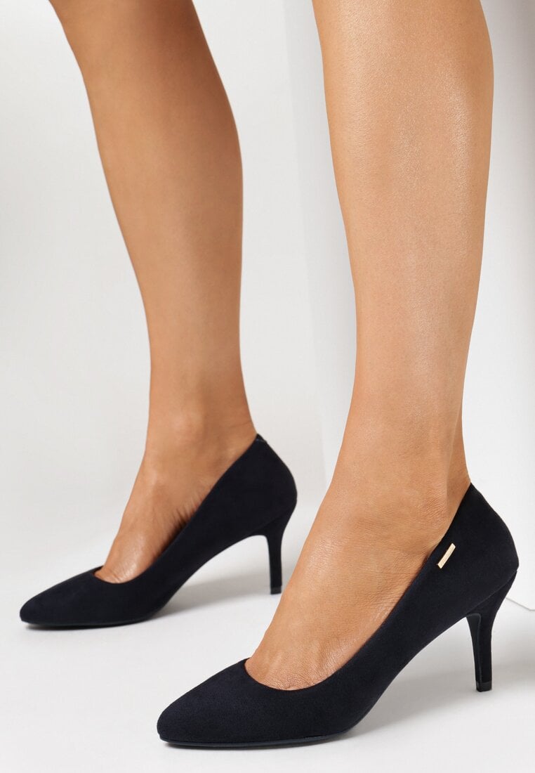 Pantofi stiletto Bleumarin