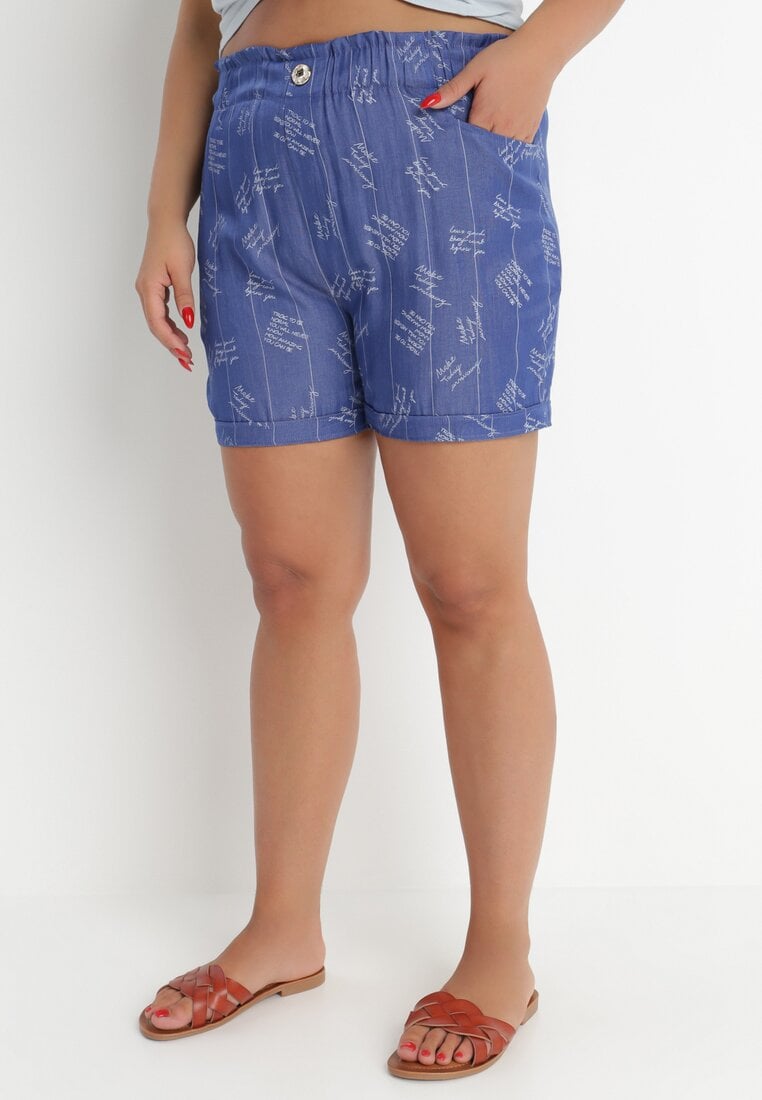 Pantaloni scurți Bleumarin