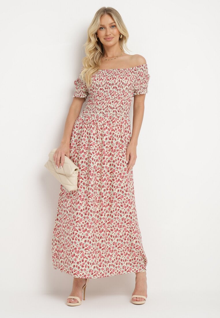 Rochie Roz-Verde din Viscoză Cheri