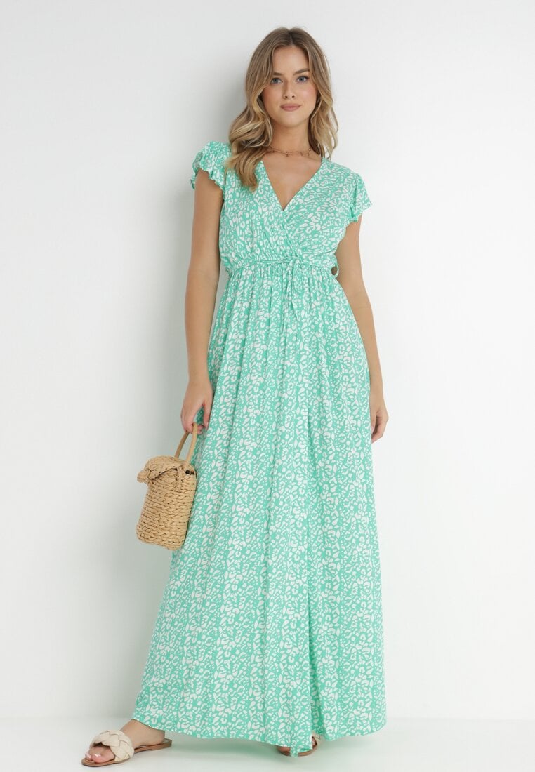 Rochie Verde din Viscoză Kephestra