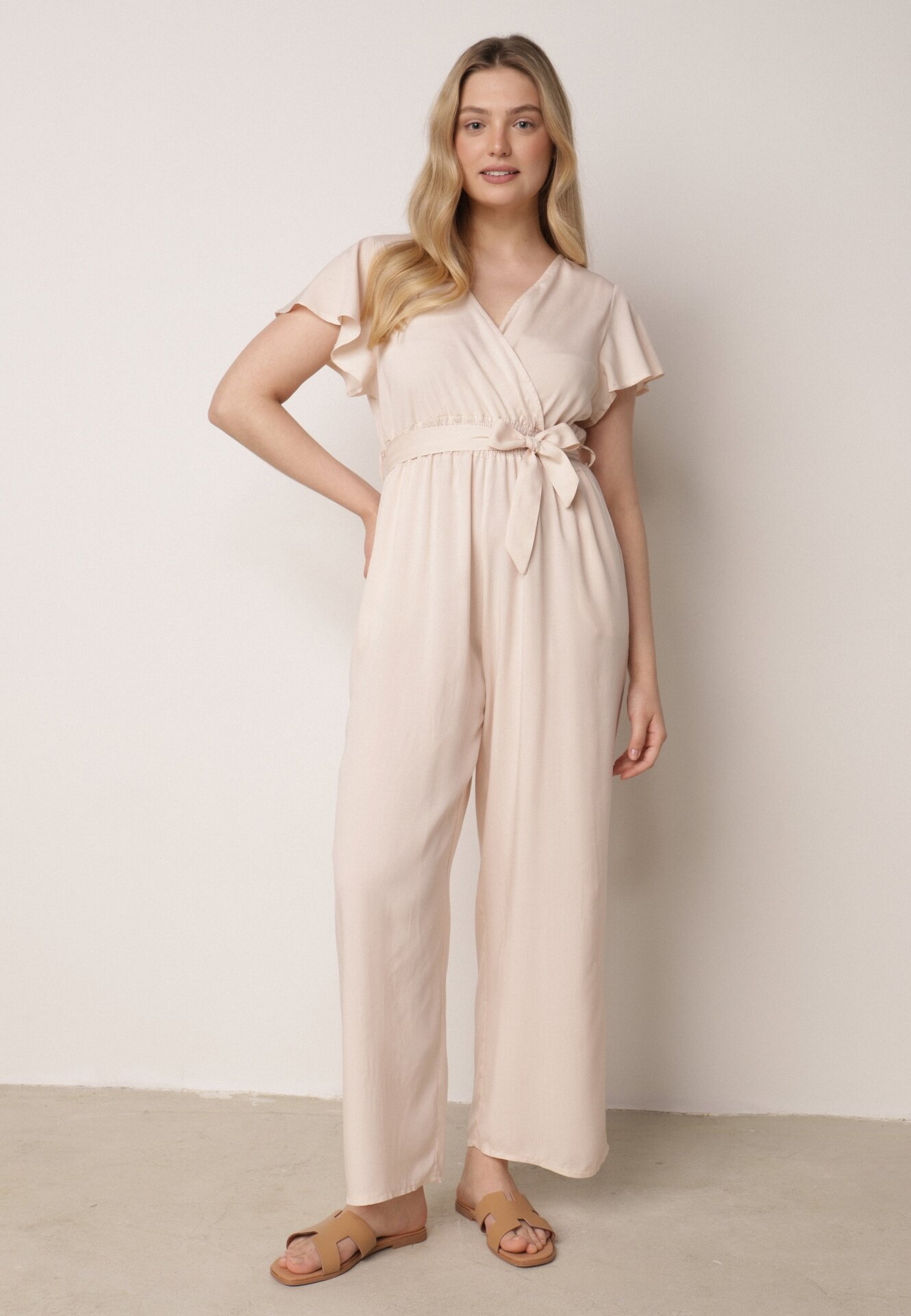 Salopetă Bej deschis din Viscoză Cephinous