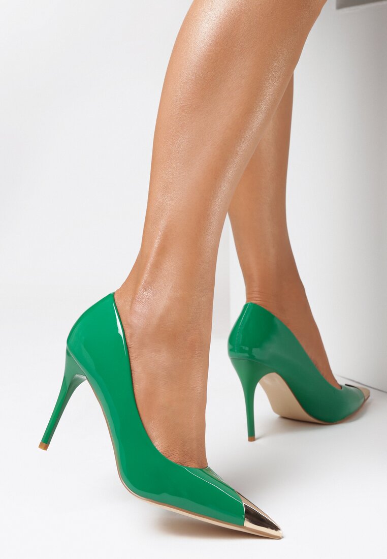 Pantofi stiletto Verzi