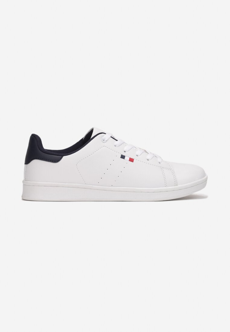 Pantofi sport Alb cu bleumarin