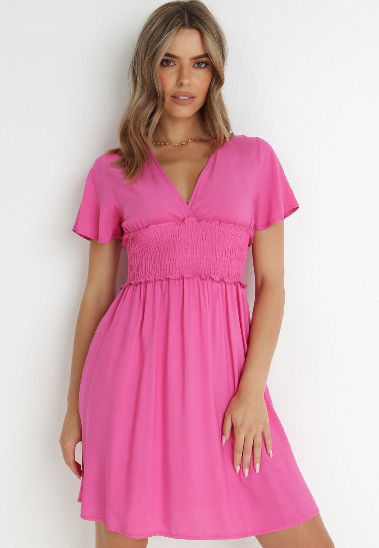 Rochie Fucsia din Viscoză Gulpari